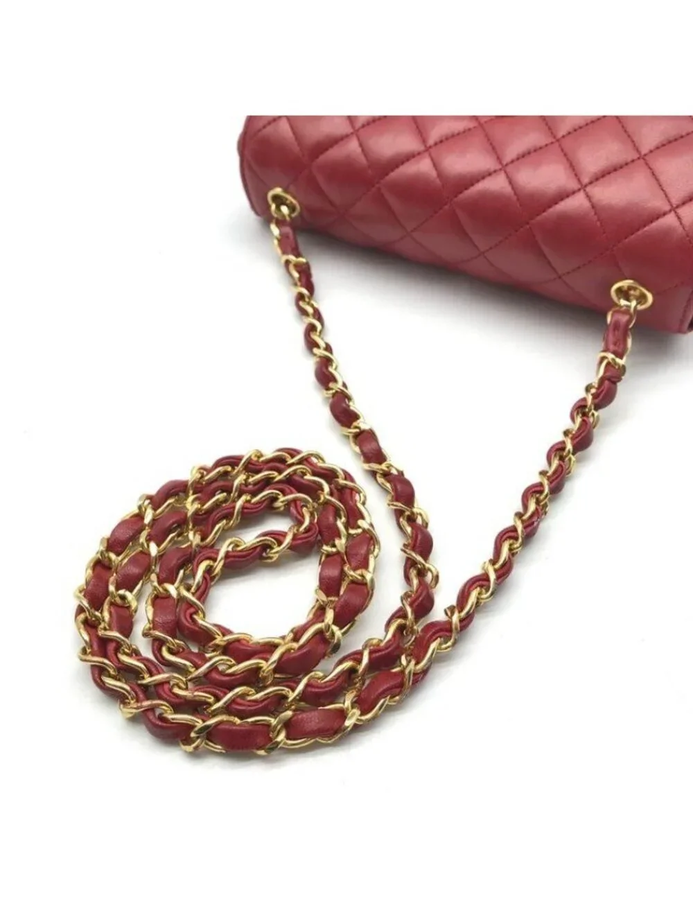 Chanel CC Logo Mini Quilted Turnlock Shoulder Bag